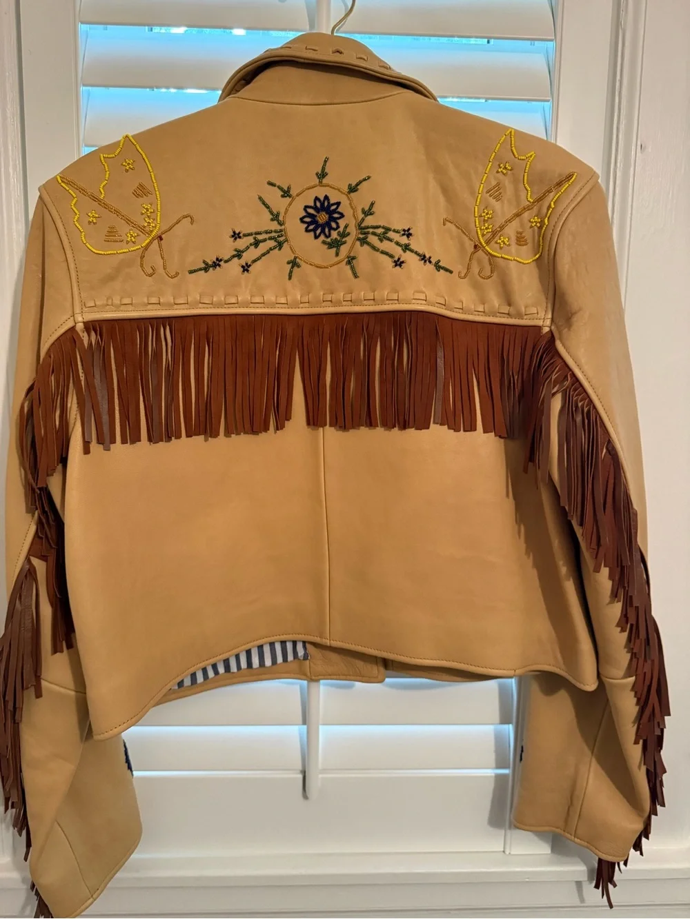 Free People Olivia Leather Fringe Jacket NWT S